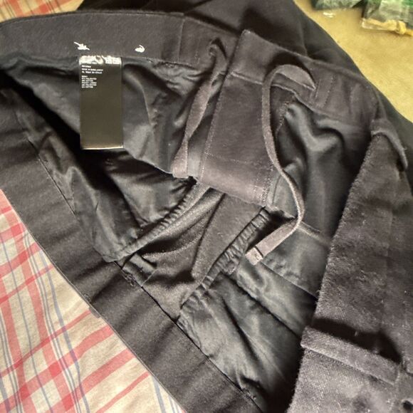 Uniqlo Smart Ankle Pants 2-Way Stretch Black Patterned 321-453395 | XL 36-39 - Picture 11 of 13